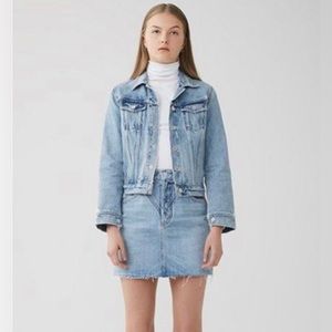 Agolde Palladium Skirt High Rise Mini Skirt in Renewal